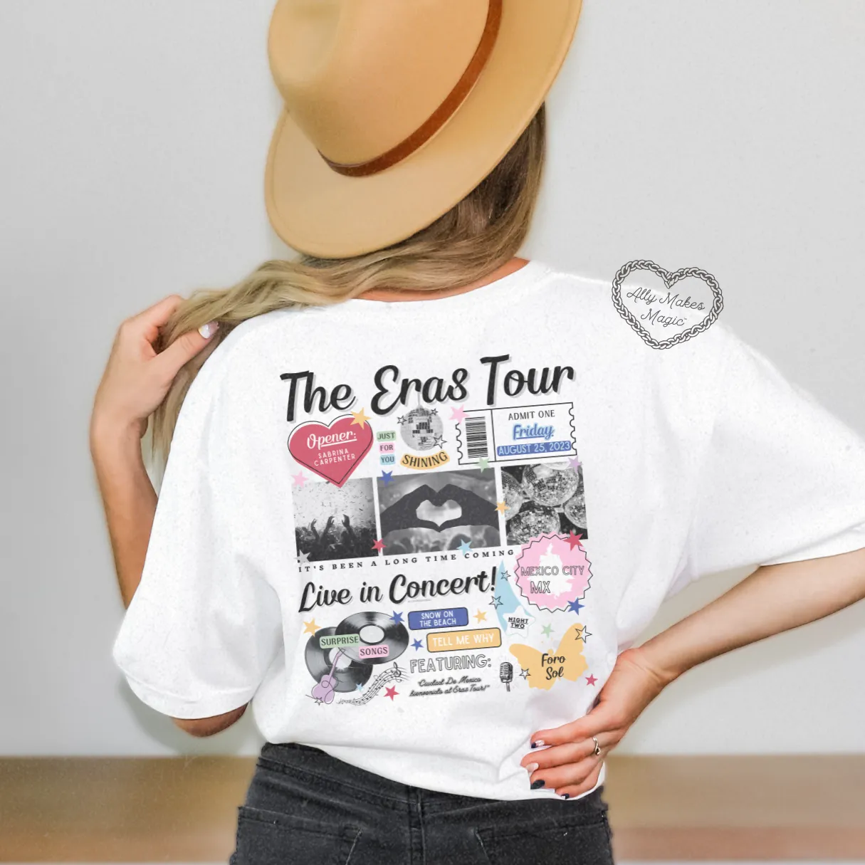 mexico city night 2 retro t-shirt | comfort colors sold by Ally Makes Magic