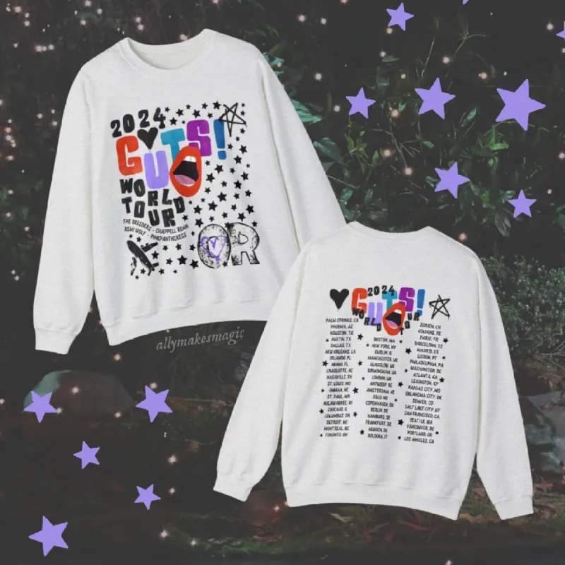 guts tour sweater sold by Ally Makes Magic