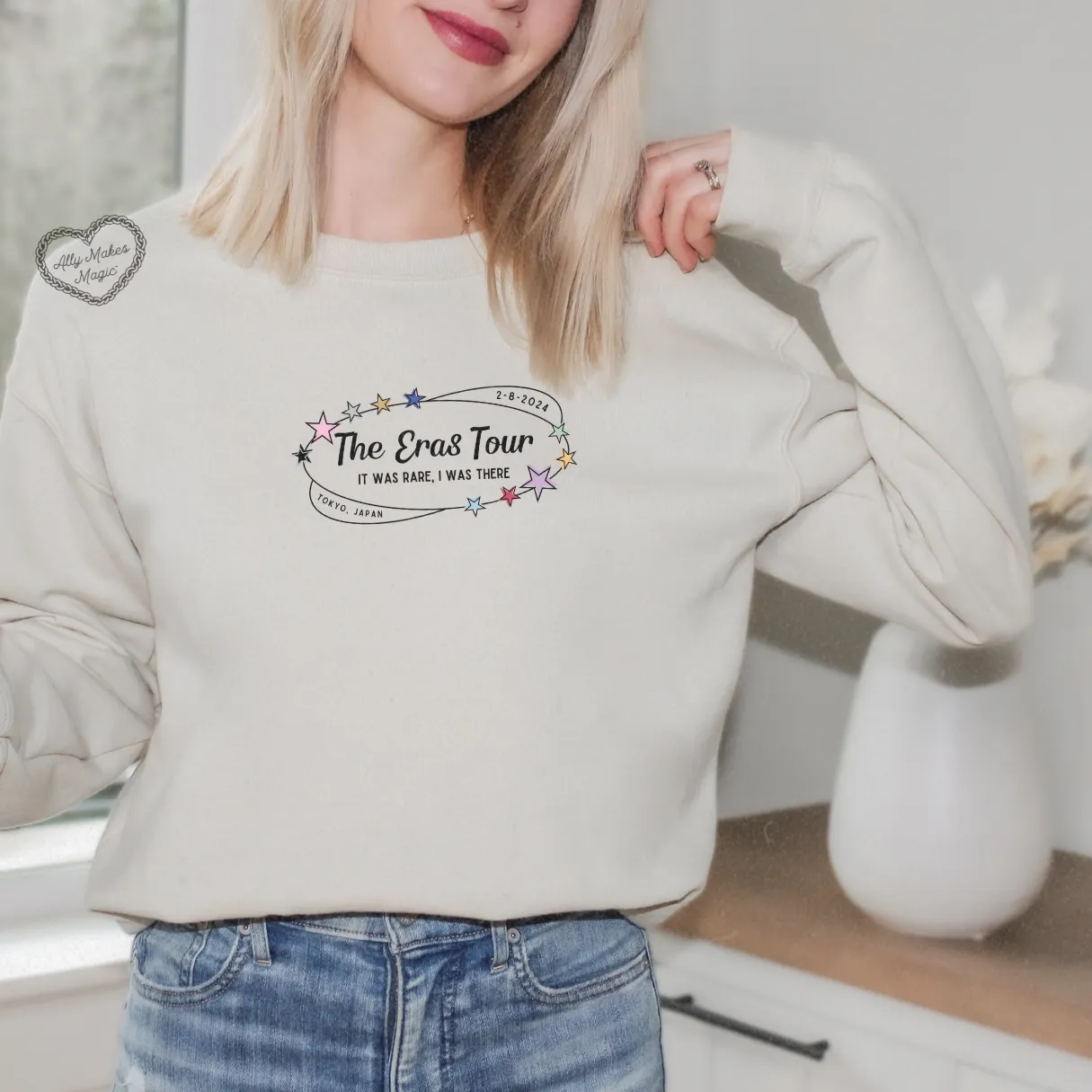 tokyo night 2 retro sweater | gildan sold by Ally Makes Magic product image thumbnail 2