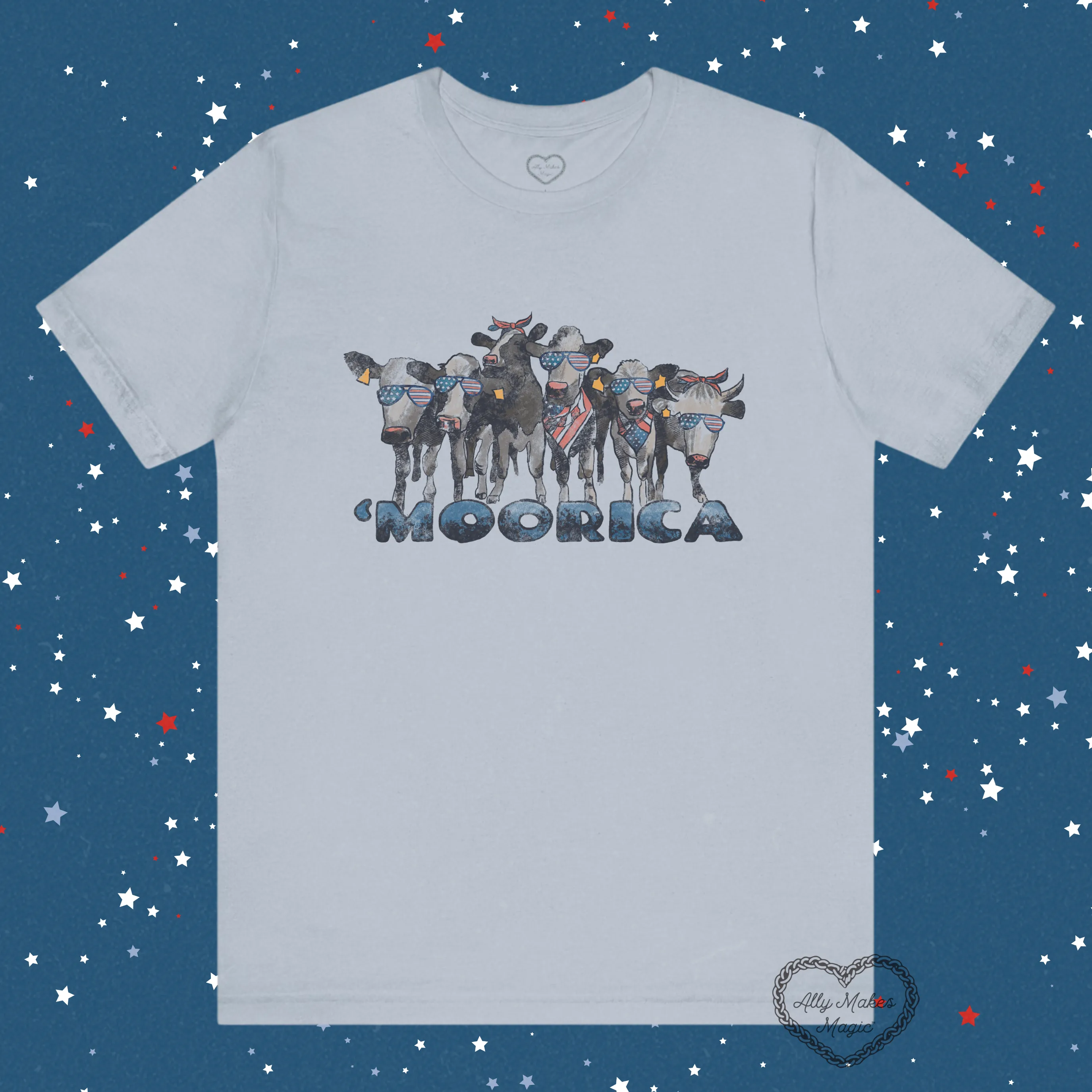 'MOOrica tee sold by Ally Makes Magic