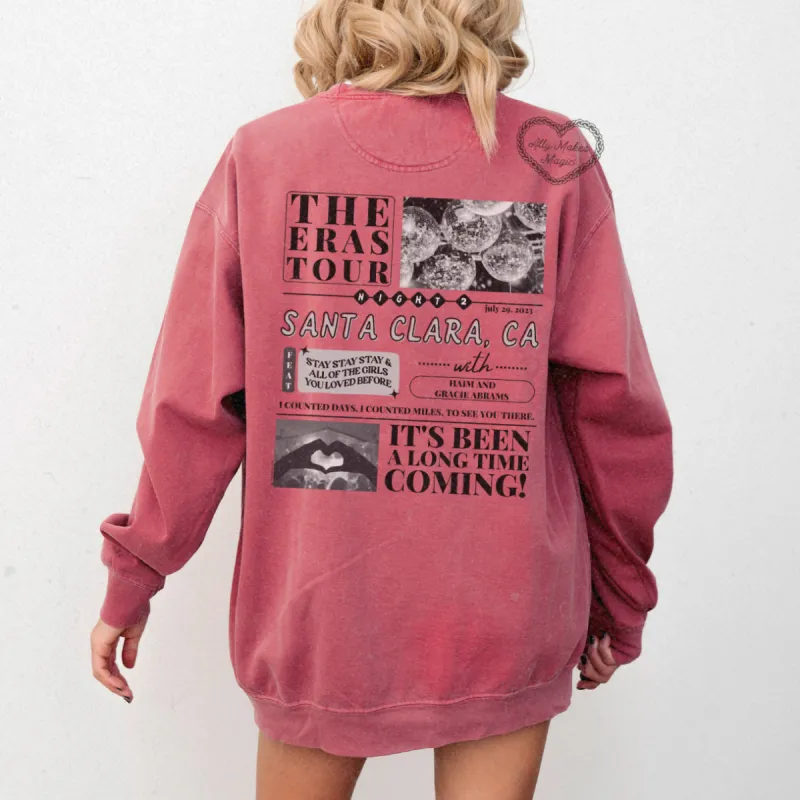 santa clara night 2 pullover | comfort colors sold by Ally Makes Magic