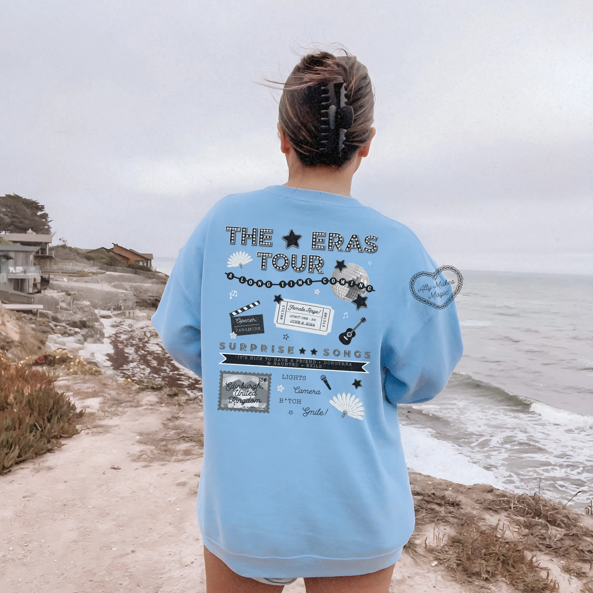 edinburgh night 3 sweater | gildan (tortured) sold by Ally Makes Magic