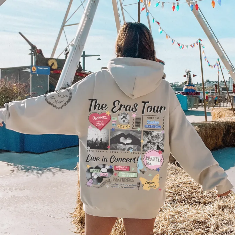 seattle night 2 retro hoodie sold by Ally Makes Magic