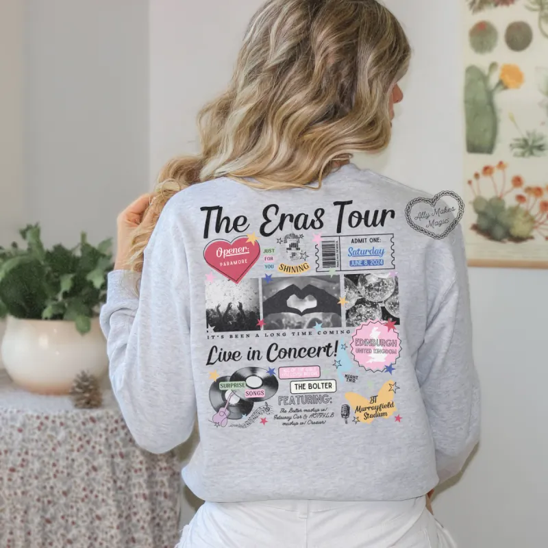 edinburgh night 2 retro sweater | gildan sold by Ally Makes Magic