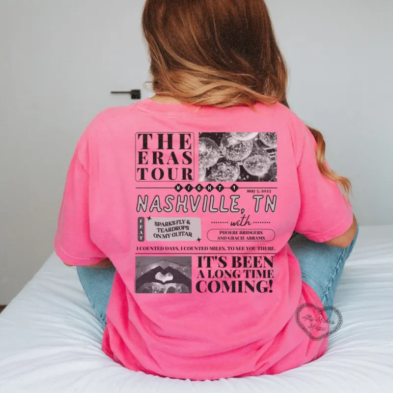 nashville night 1 t-shirt | comfort colors sold by Ally Makes Magic