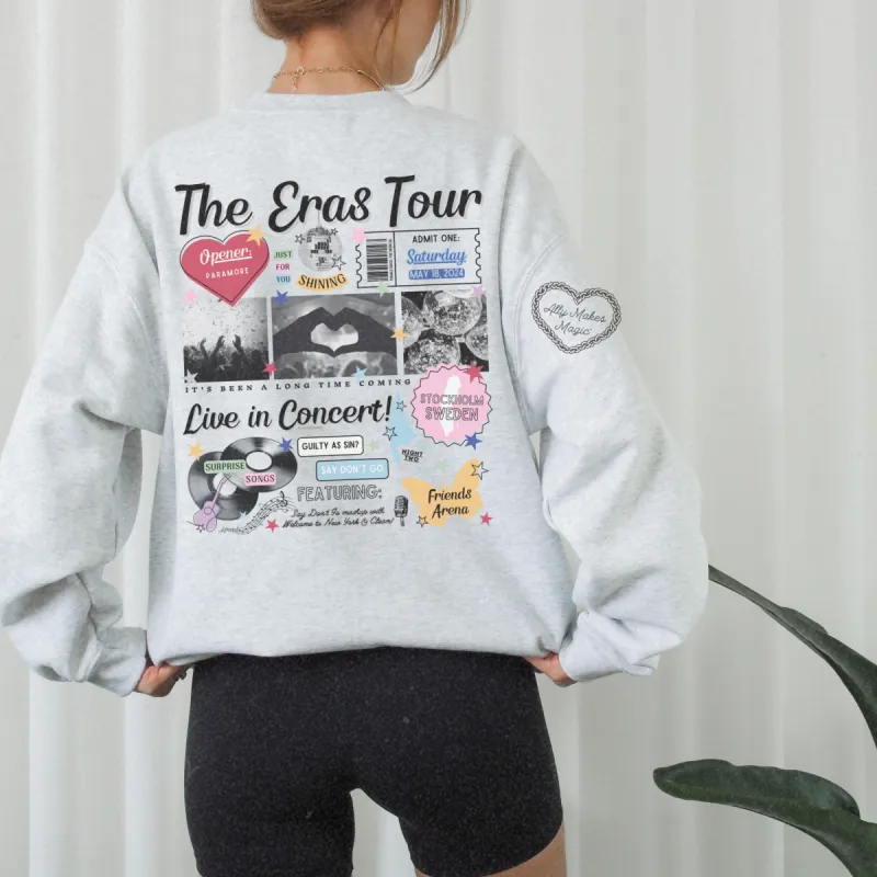stockholm night 2 retro sweater | gildan sold by Ally Makes Magic