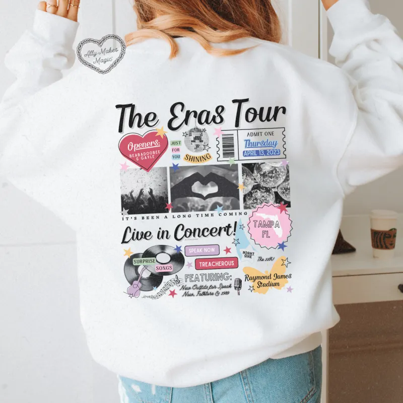 tampa night 1 retro sweater | gildan sold by Ally Makes Magic