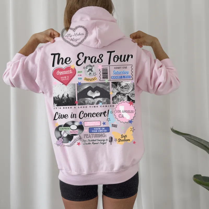 los angeles night 3 retro hoodie sold by Ally Makes Magic