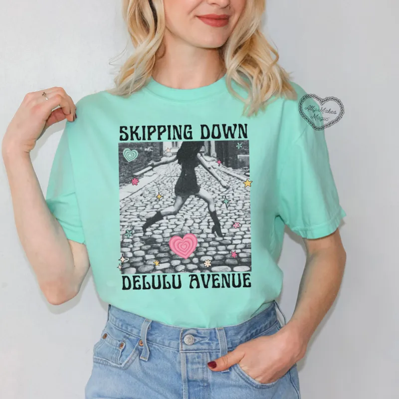 delulu avenue tee sold by Ally Makes Magic