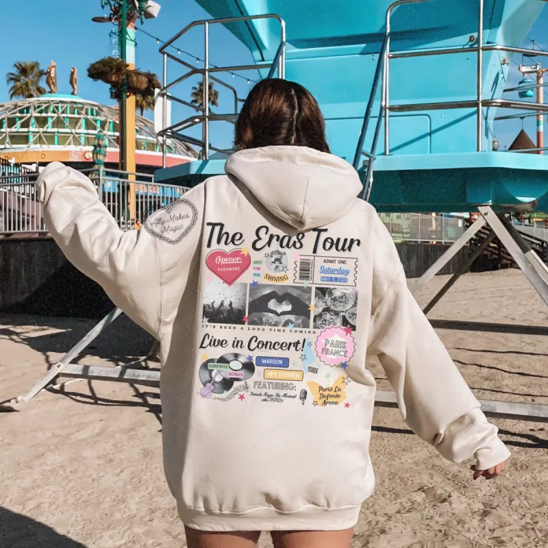 paris night 3 retro hoodie sold by Ally Makes Magic