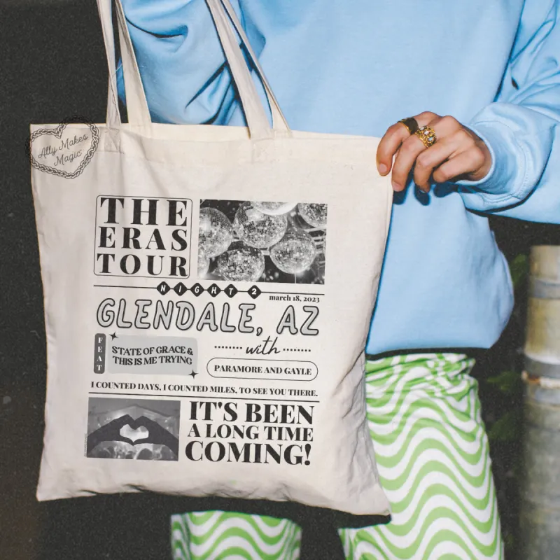 glendale night 2 tote bag sold by Ally Makes Magic