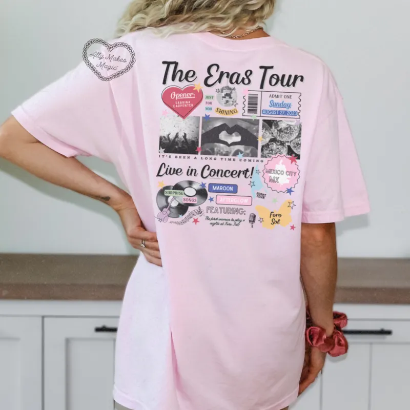 mexico city night 4 retro t-shirt | comfort colors sold by Ally Makes Magic