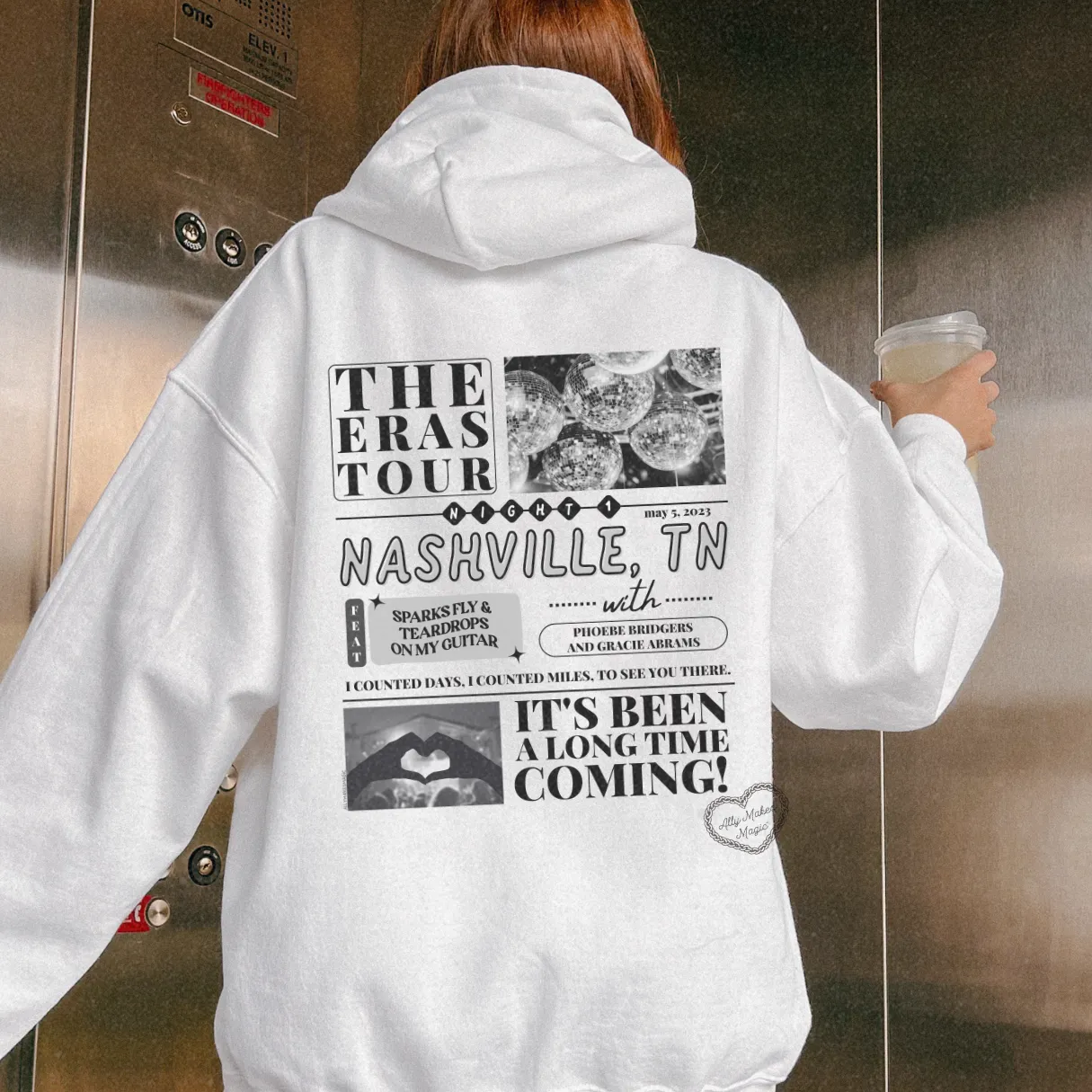 nashville night 1 hoodie sold by Ally Makes Magic