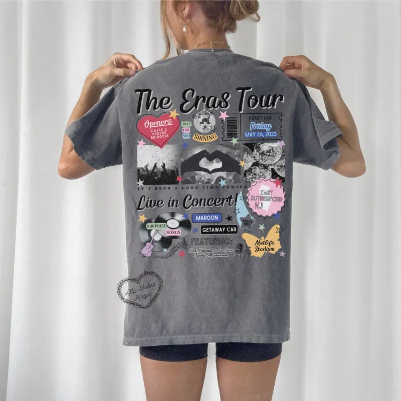 east rutherford night 1 retro t-shirt | comfort colors sold by Ally Makes Magic