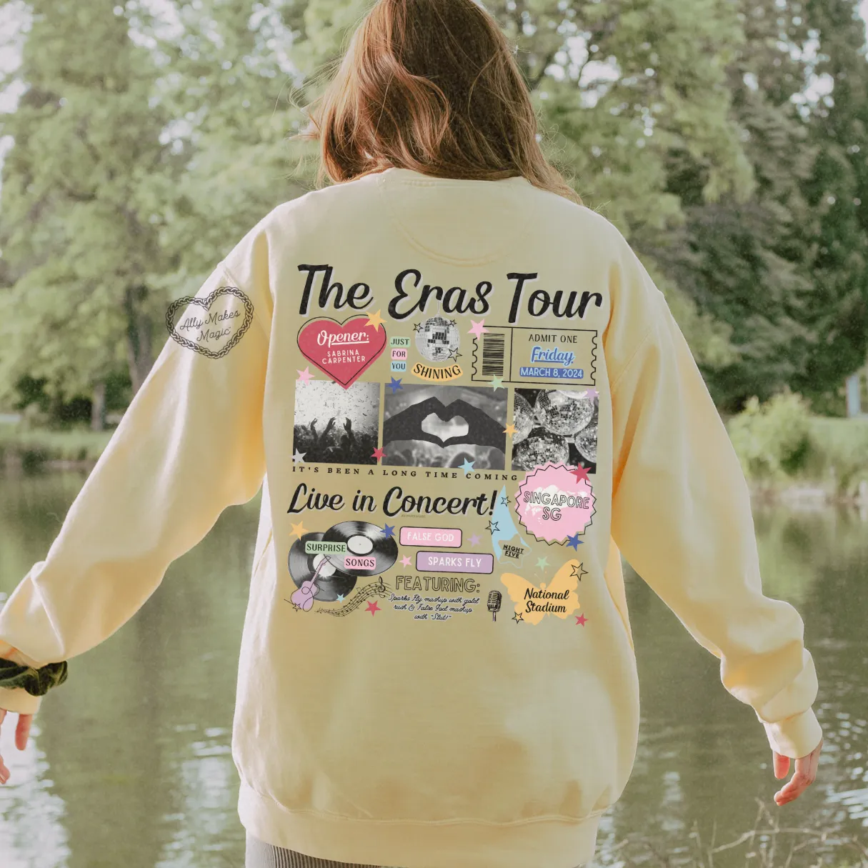 singapore night 5 retro pullover | comfort colors sold by Ally Makes Magic