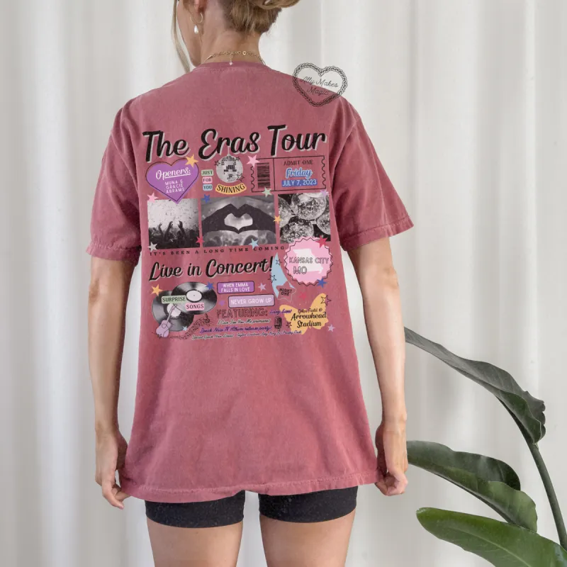 kansas city night 1 retro t-shirt | comfort colors sold by Ally Makes Magic