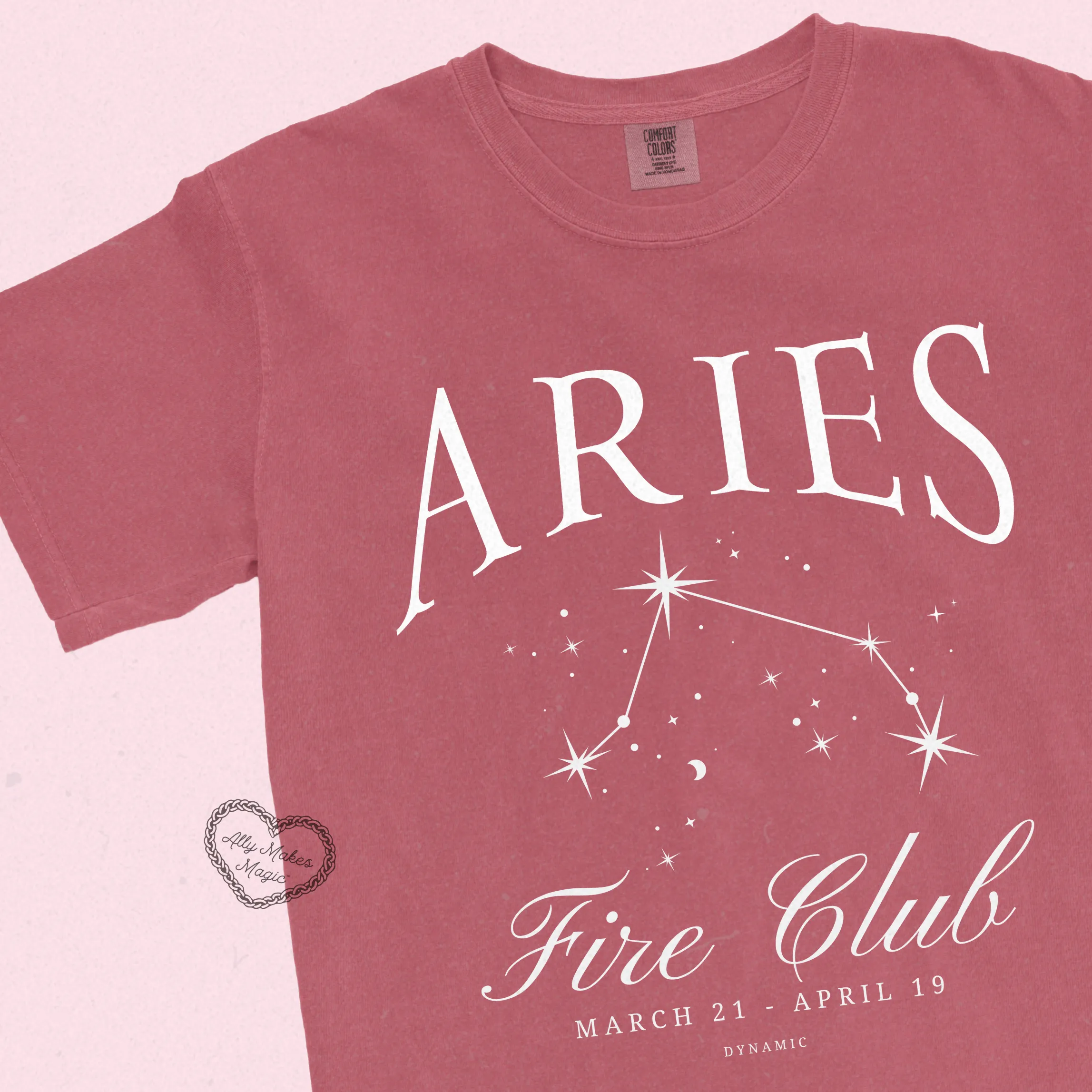 aries zodiac tee sold by Ally Makes Magic product image thumbnail 2
