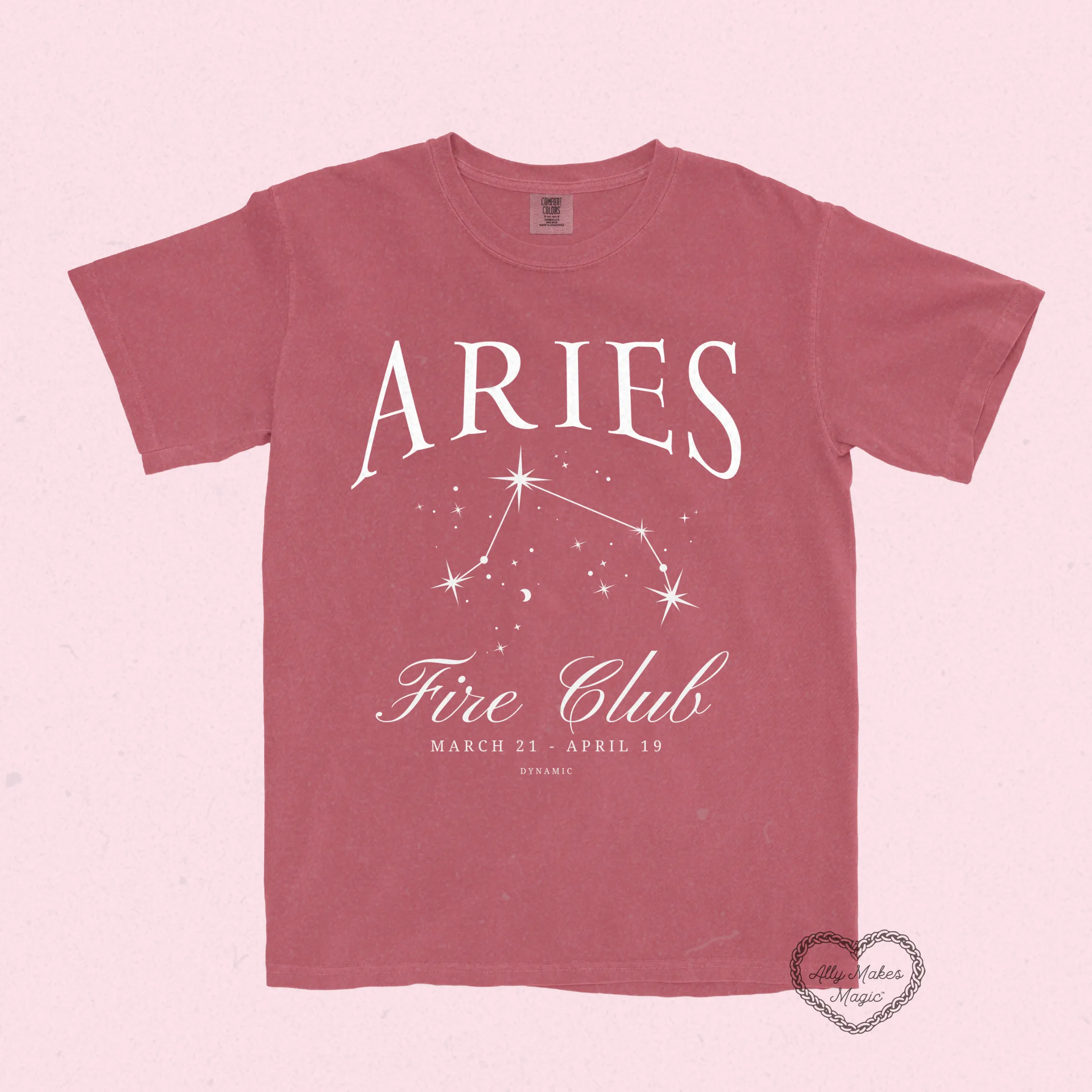 aries zodiac tee sold by Ally Makes Magic product image thumbnail 3