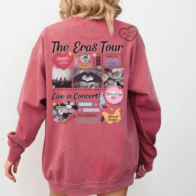 singapore night 3 retro pullover | comfort colors sold by Ally Makes Magic
