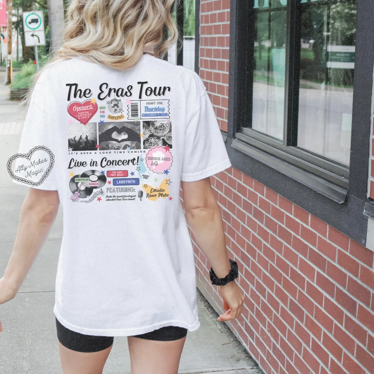 buenos aires night 1 retro t-shirt | comfort colors sold by Ally Makes Magic