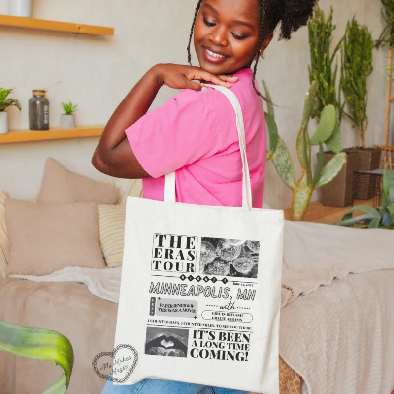 minneapolis night 1 tote bag sold by Ally Makes Magic