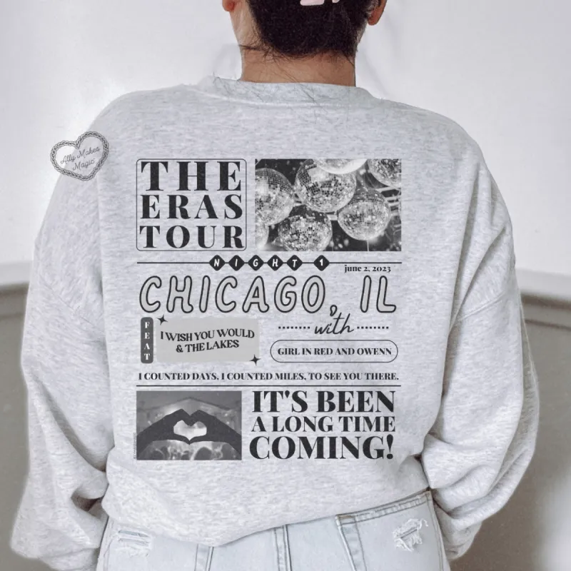 chicago night 1 sweater | gildan sold by Ally Makes Magic