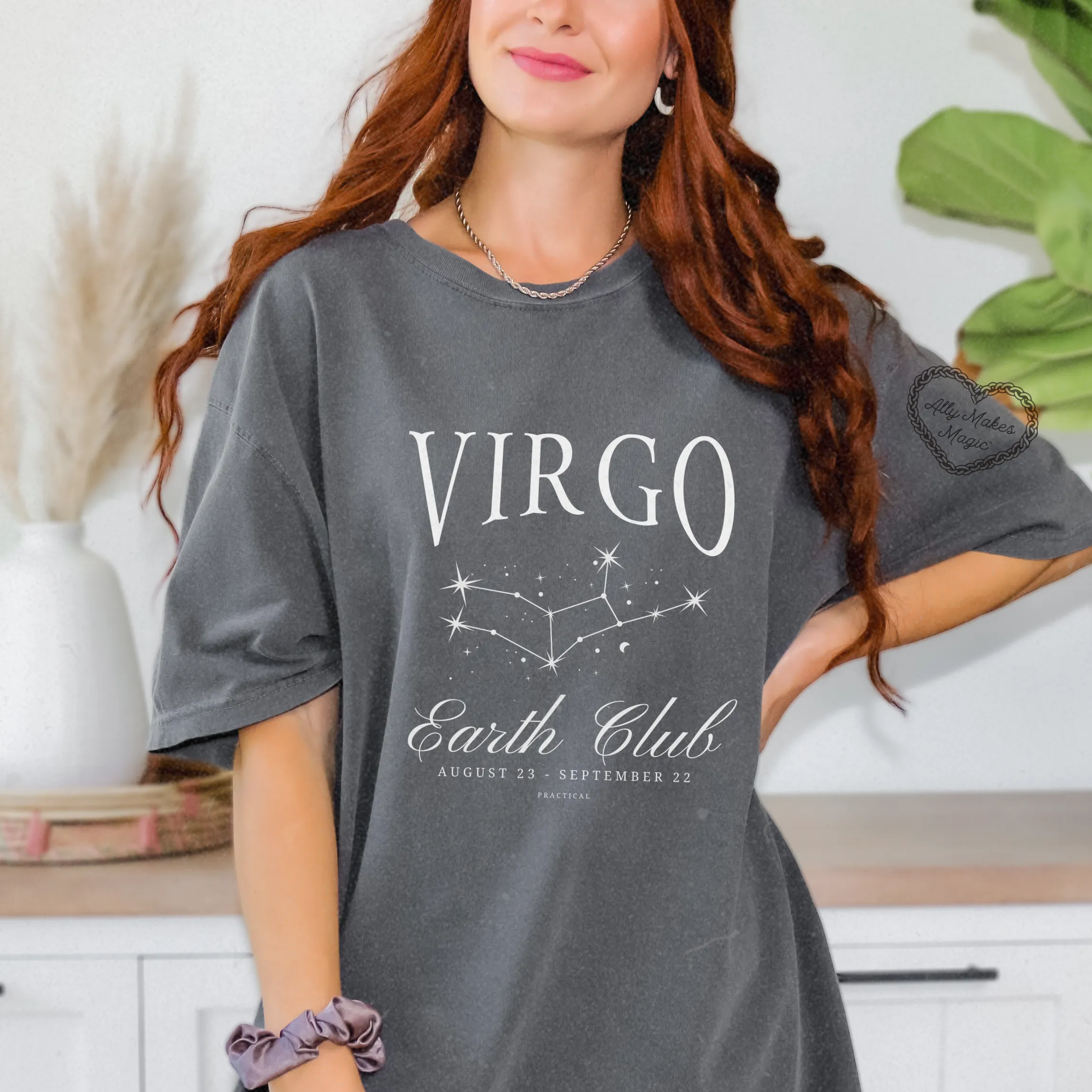 virgo zodiac tee sold by Ally Makes Magic product image thumbnail 4
