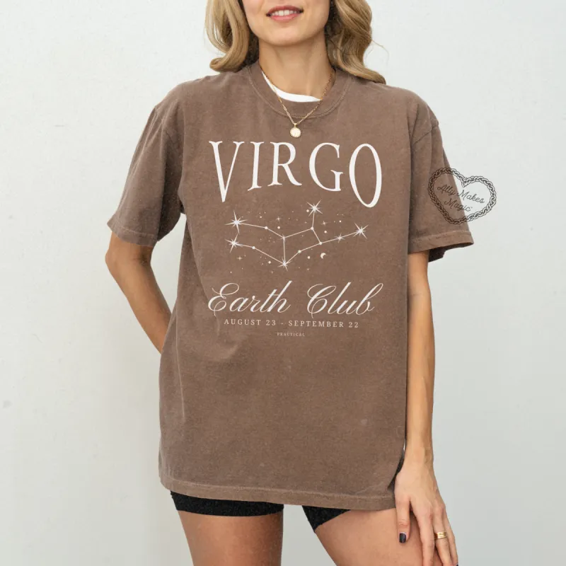 virgo zodiac tee made by Ally Makes Magic