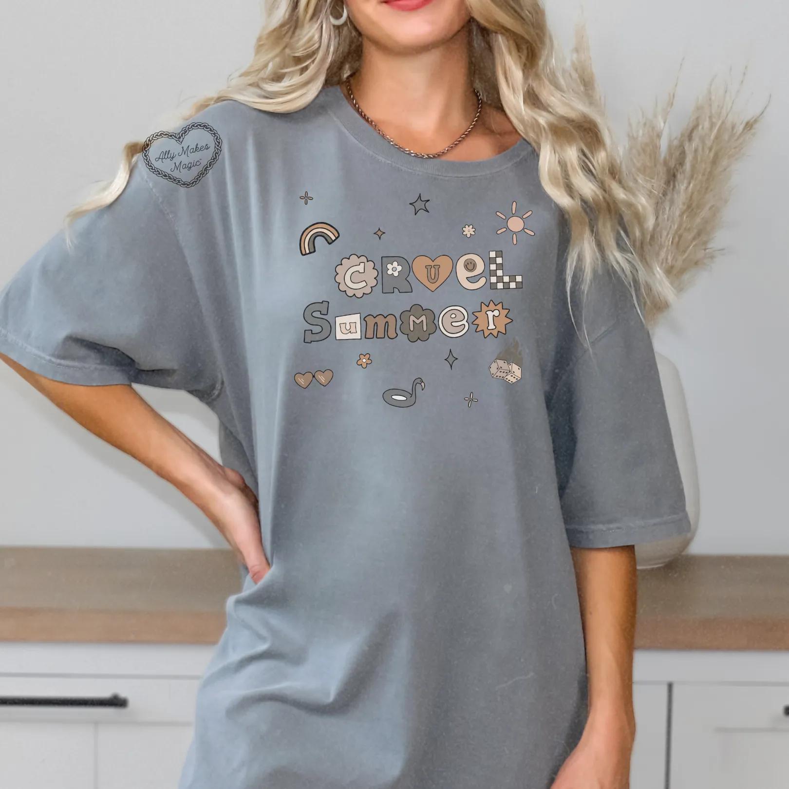 (neutral) cruel summer tee sold by Ally Makes Magic product image thumbnail 2