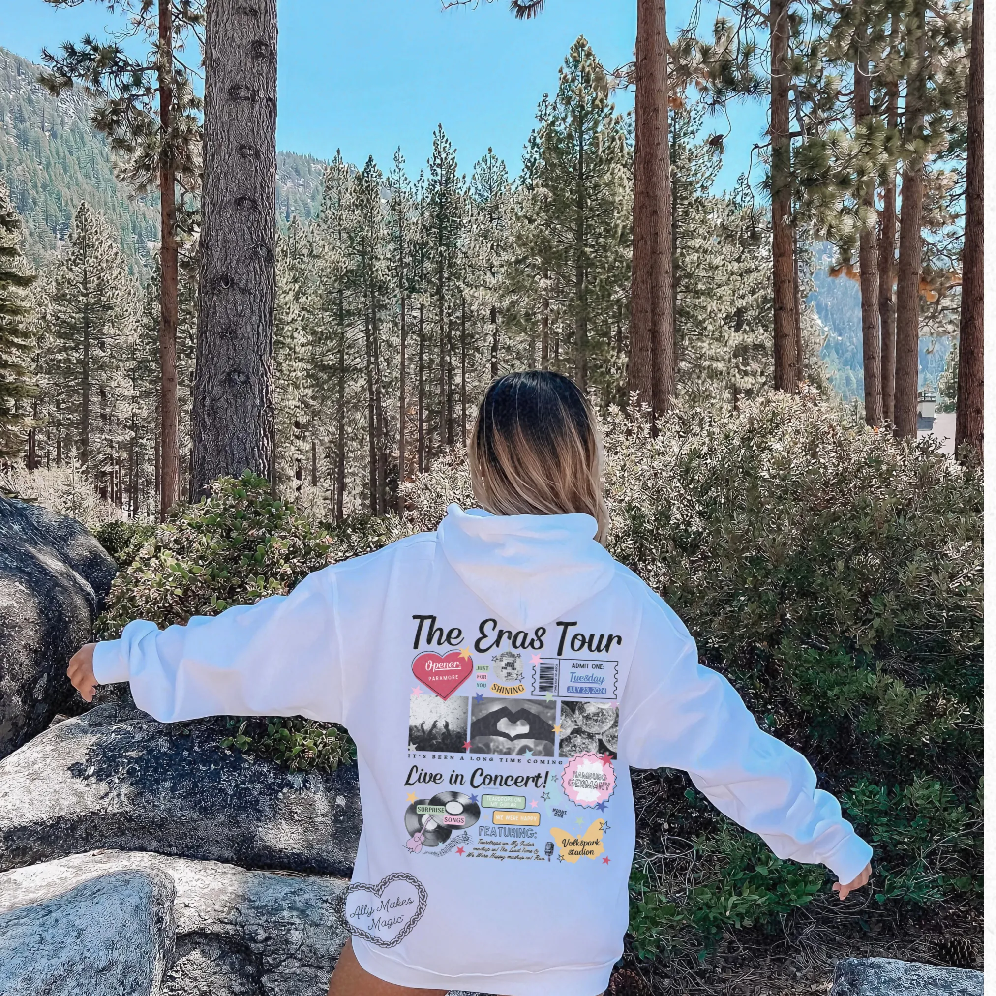 hamburg night 1 retro hoodie sold by Ally Makes Magic