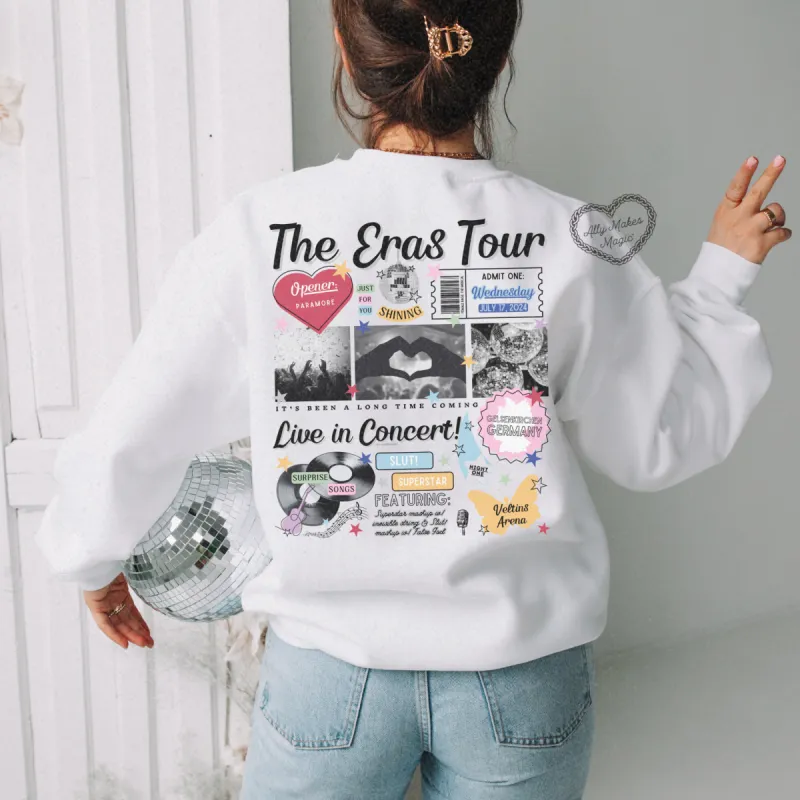 gelsenkirchen night 1 retro sweater | gildan sold by Ally Makes Magic