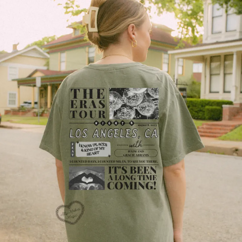 los angeles night 5 t-shirt | comfort colors sold by Ally Makes Magic