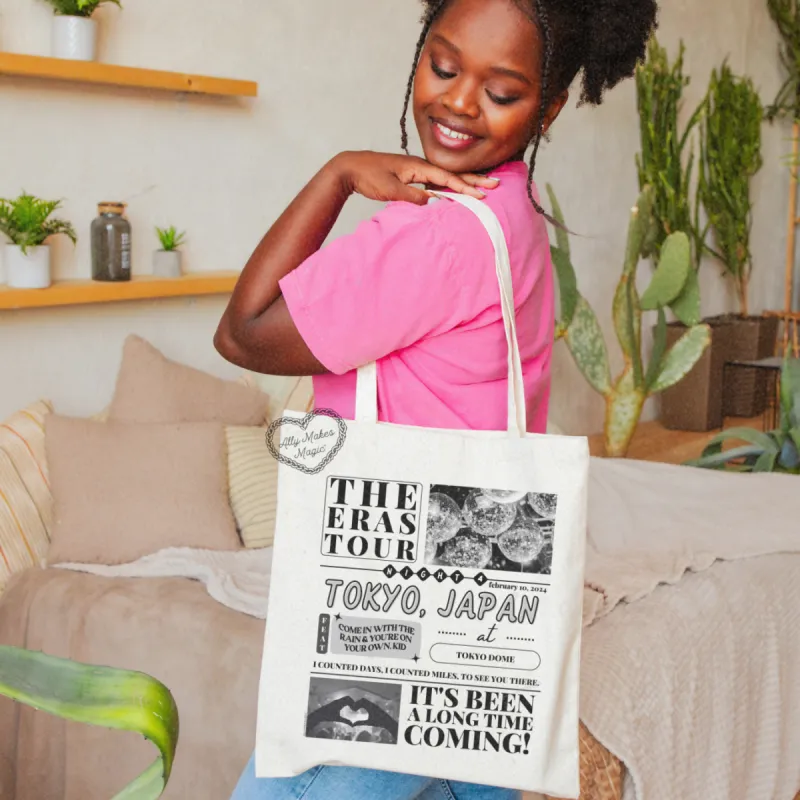 tokyo night 4 tote bag sold by Ally Makes Magic