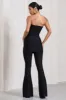 Capri | Black Bandage High Waist Flared Trousers sold by Club L London