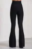 Capri | Black Bandage High Waist Flared Trousers sold by Club L London