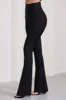 Capri | Black Bandage High Waist Flared Trousers sold by Club L London