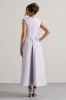 Maybelle | Mauve Square-Neck Corset Skater Maxi Dress sold by Club L London