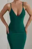 Endless Love | Green Backless Knot Detail Fishtail Maxi Dress sold by Club L London