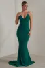 Endless Love | Green Backless Knot Detail Fishtail Maxi Dress sold by Club L London