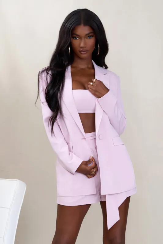 Barbie Girl | Pink Tailored Blazer sold by Club L London