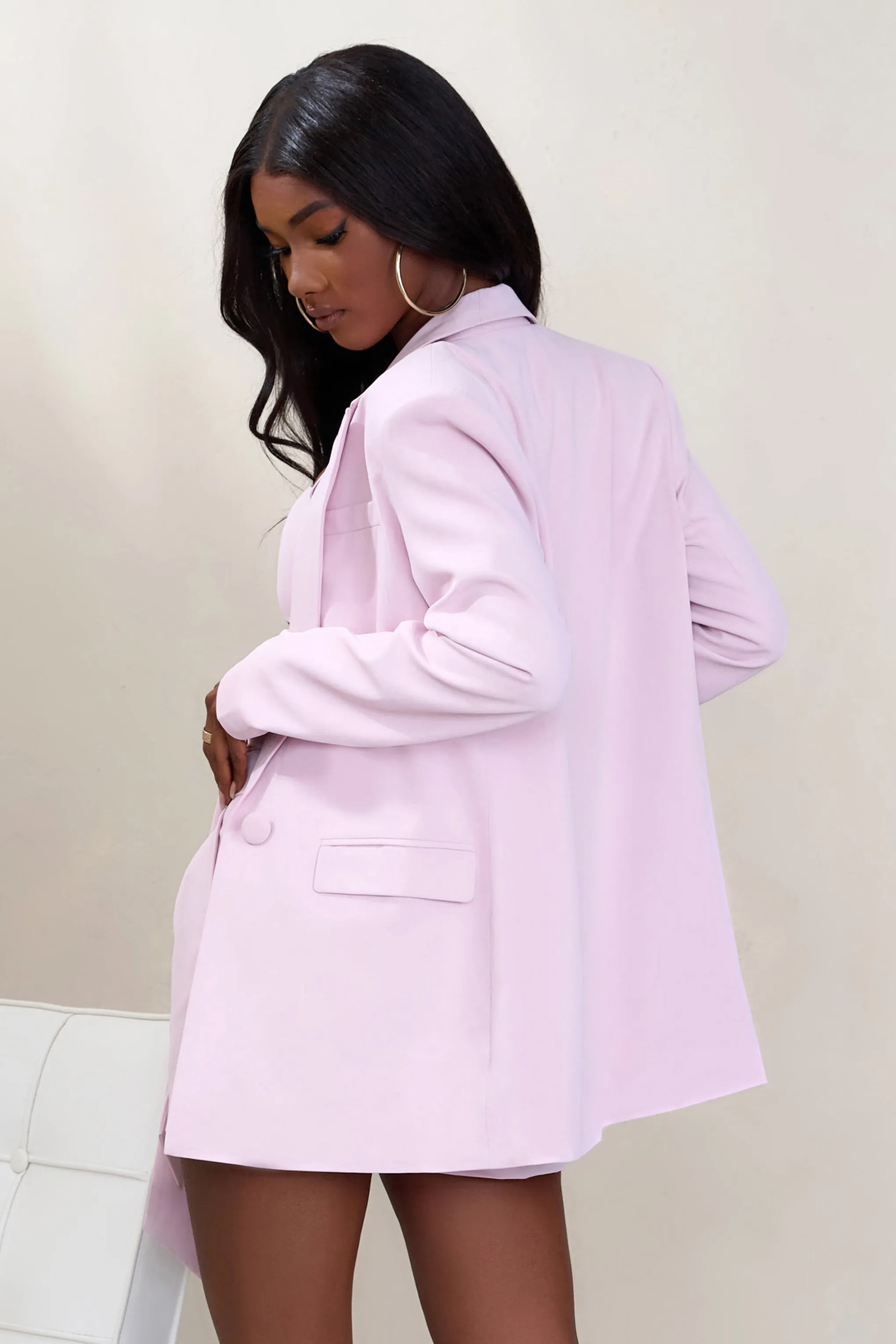 Barbie Girl | Pink Tailored Blazer sold by Club L London product image thumbnail 2