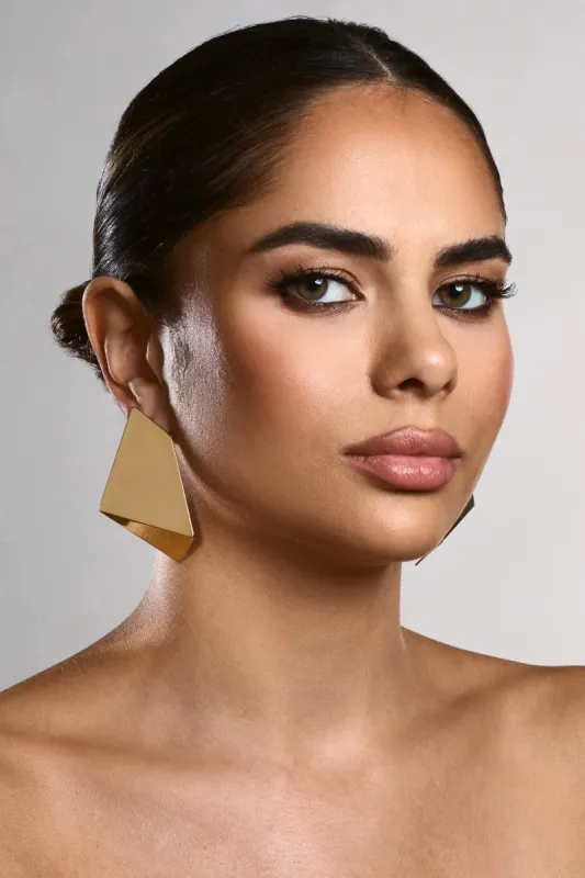 Sigrid | Gold Statement Earrings sold by Club L London