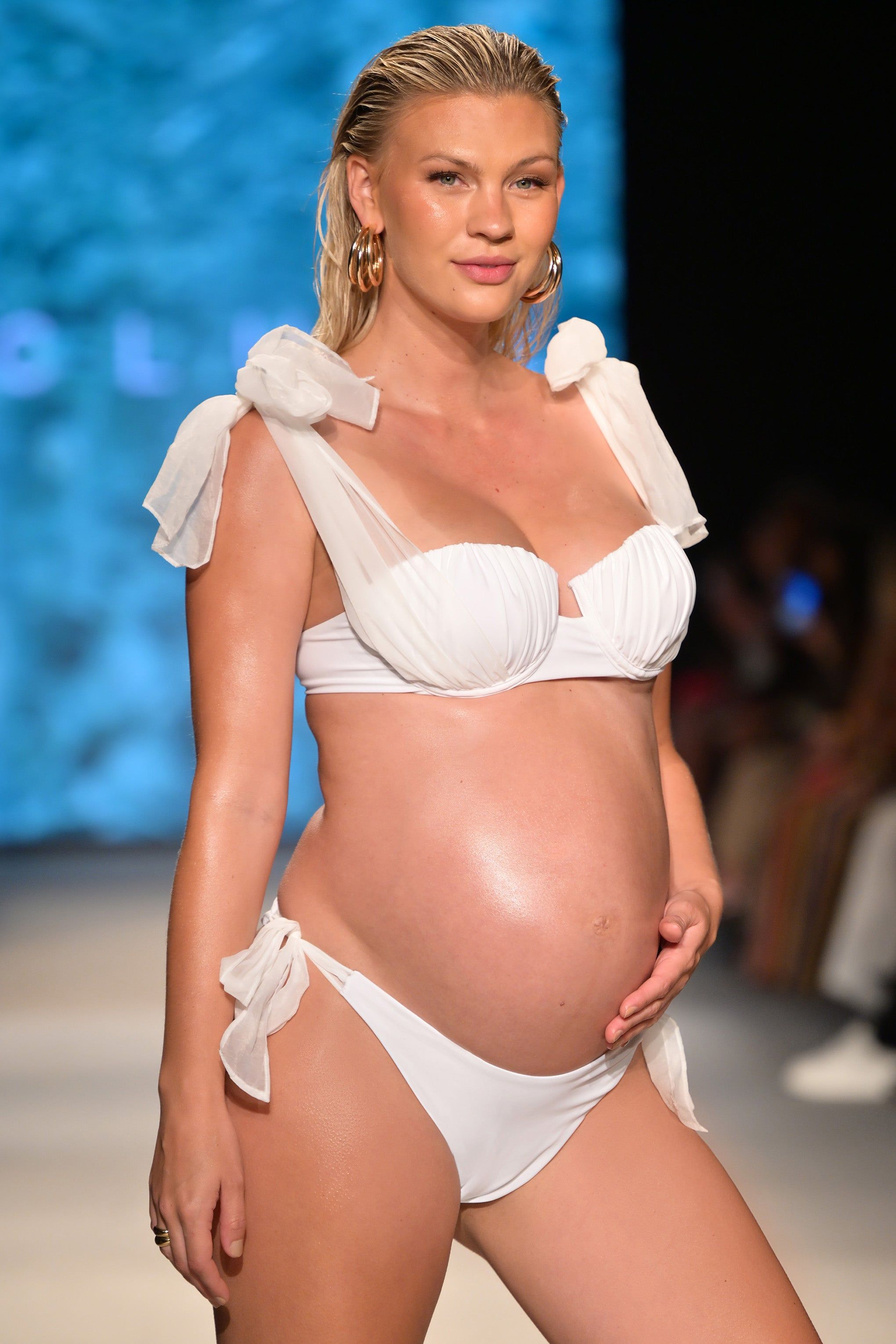 Adrift | White Organza Bikini Bottoms With Bows sold by Club L London product image thumbnail 7