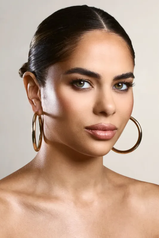 Lorrie | Gold Hoop Earrings sold by Club L London