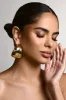 Melania | Gold Chunky Layered Hoop Earrings sold by Club L London