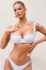 Afloat | White Organza Bikini Top With Bows sold by Club L London