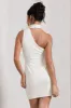 The Party |  White Mini Dress With Ruffled Choker sold by Club L London