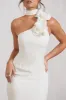 The Party |  White Mini Dress With Ruffled Choker sold by Club L London