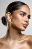 Dover | Gold Chunky Ribbed Hoop Earrings sold by Club L London