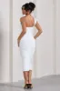 Contour | White One Shoulder Bodycon Midi Dress sold by Club L London